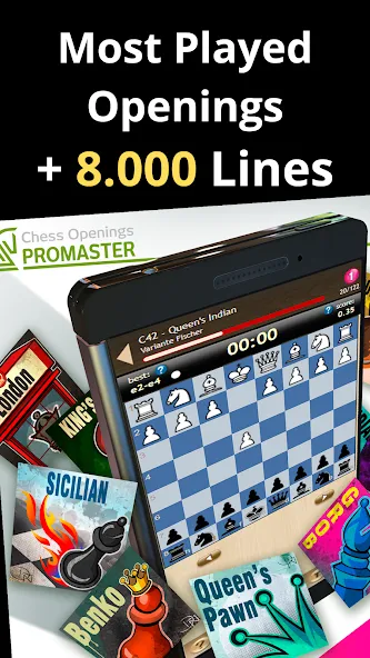 Скачать взломанную Chess Openings Promaster  [МОД Mega Pack] — стабильная версия apk на Андроид screen 4