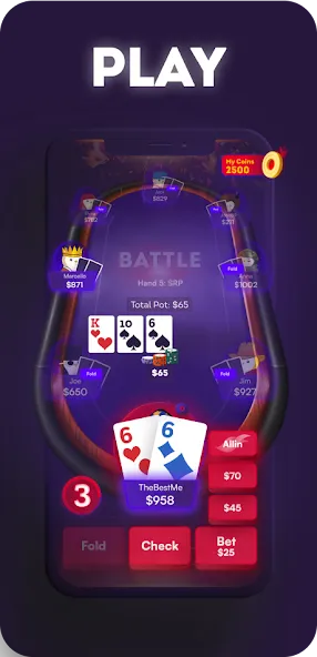 Взломанная Prometheus: Battle Poker (Прометей)  [МОД Много монет] — стабильная версия apk на Андроид screen 1