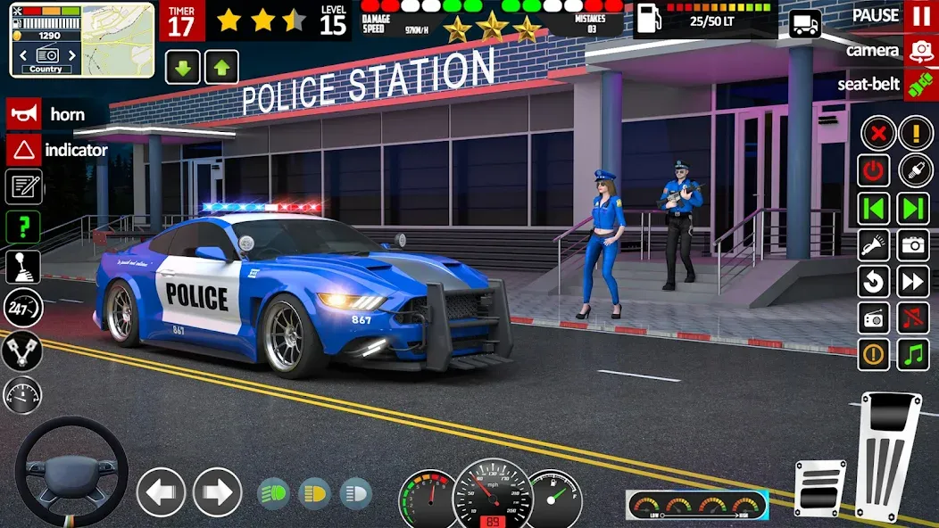 Взлом City Police Car Driving Games  [МОД Бесконечные монеты] — стабильная версия apk на Андроид screen 1