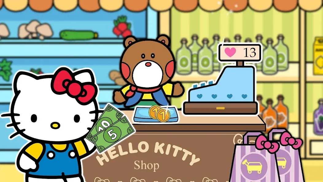 Взломанная Hello Kitty: Kids Supermarket (Хеллоу Китти)  [МОД Бесконечные монеты] — полная версия apk на Андроид screen 3