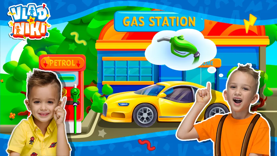 Взлом Vlad and Niki: Car Service  [МОД Все открыто] — полная версия apk на Андроид screen 3