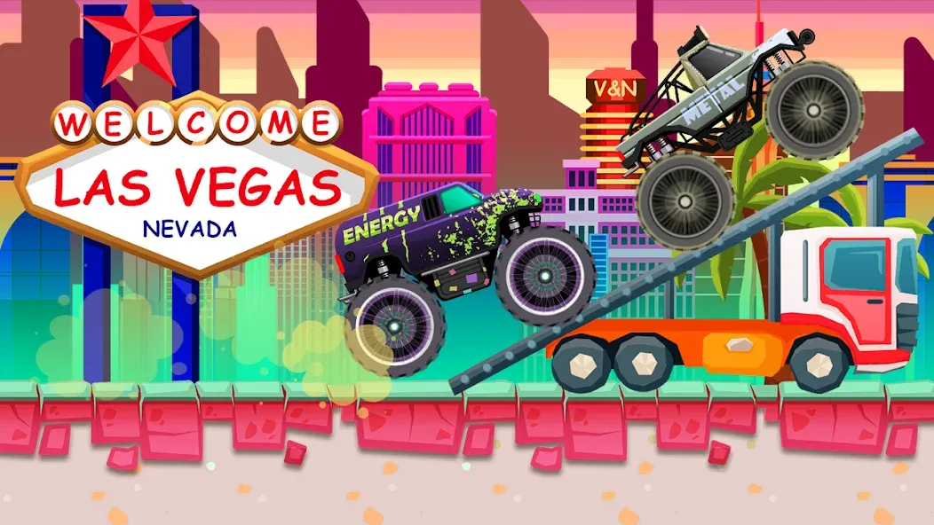 Скачать взлом Monster Truck Vlad & Niki  [МОД Бесконечные деньги] — стабильная версия apk на Андроид screen 5