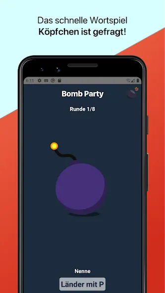 Взломанная Bomb Party: Das Bombenspiel! (Бомб Пати)  [МОД Mega Pack] — стабильная версия apk на Андроид screen 2