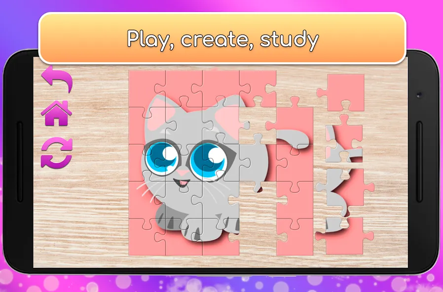 Скачать взломанную Kids Games for Girls. Puzzles  [МОД Много денег] — последняя версия apk на Андроид screen 3