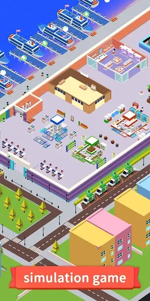 Скачать взломанную Idle Seafood Market -Tycoon (Айдл Сифуд Маркет)  [МОД Unlimited Money] — полная версия apk на Андроид screen 1