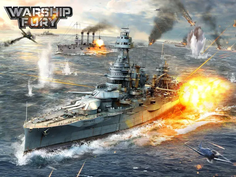 Скачать взлом Warship Fury  [МОД Бесконечные деньги] — стабильная версия apk на Андроид screen 5