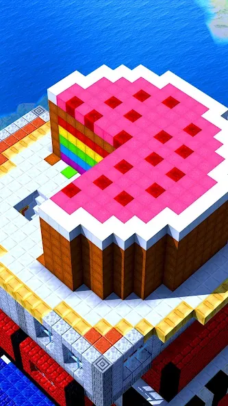 Взлом Tower Craft — Block Building (Тауэр Крафт)  [МОД Menu] — полная версия apk на Андроид screen 1