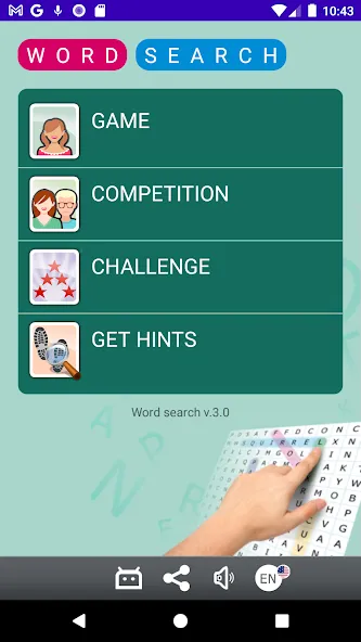 Взлом Word search (Сопа де летрас)  [МОД Много монет] — стабильная версия apk на Андроид screen 1