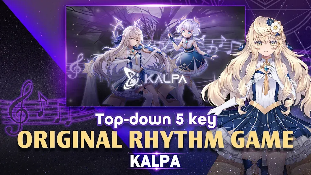 Скачать взломанную KALPA — Original Rhythm Game (КАЛПА)  [МОД Много монет] — стабильная версия apk на Андроид screen 2