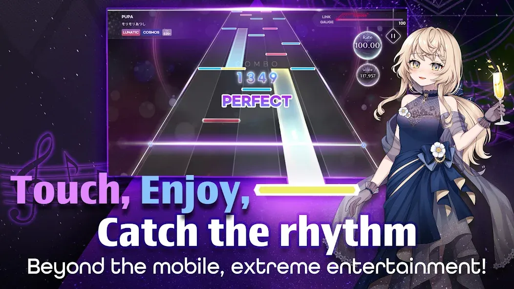 Скачать взломанную KALPA — Original Rhythm Game (КАЛПА)  [МОД Много монет] — стабильная версия apk на Андроид screen 3