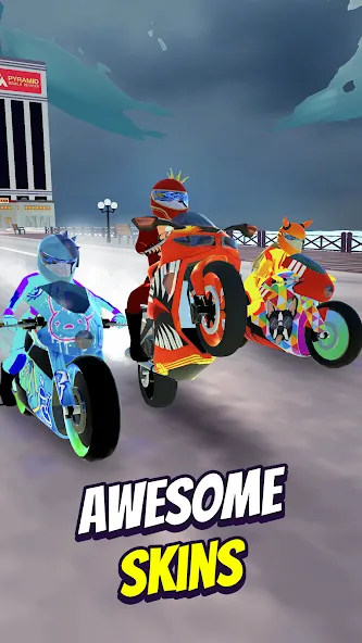 Скачать взлом Wild Wheels: Bike Racing (Уайлд Вилз)  [МОД Mega Pack] — последняя версия apk на Андроид screen 3