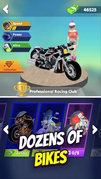 Скачать взлом Wild Wheels: Bike Racing (Уайлд Вилз)  [МОД Mega Pack] — последняя версия apk на Андроид screen 4