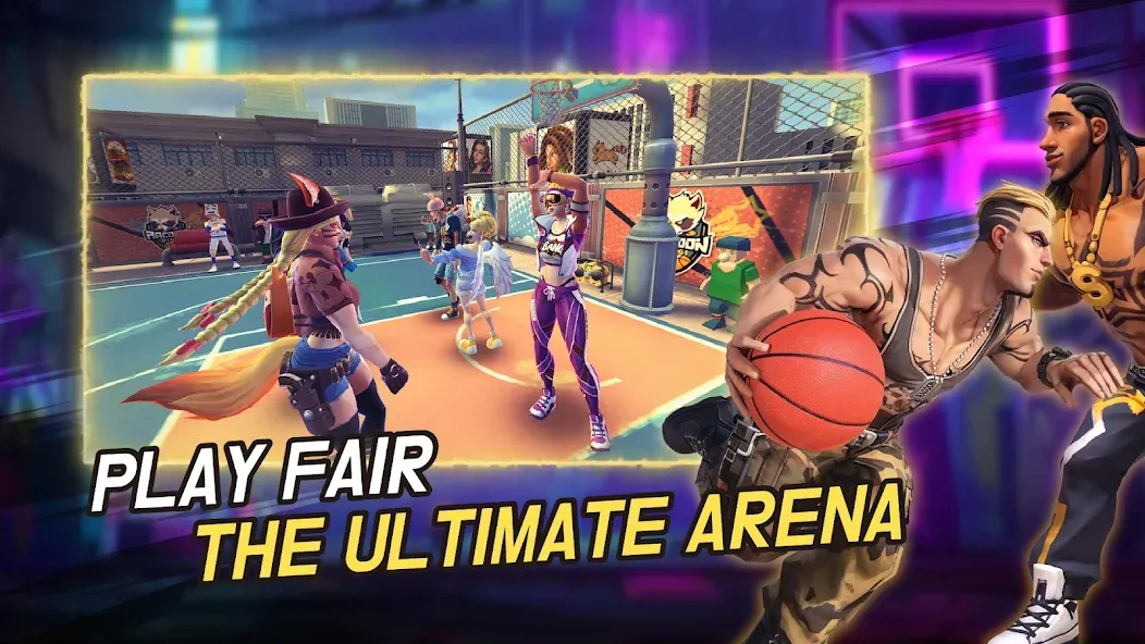 Скачать взломанную Streetball Allstar (тритбол Оллстар)  [МОД Mega Pack] — последняя версия apk на Андроид screen 2