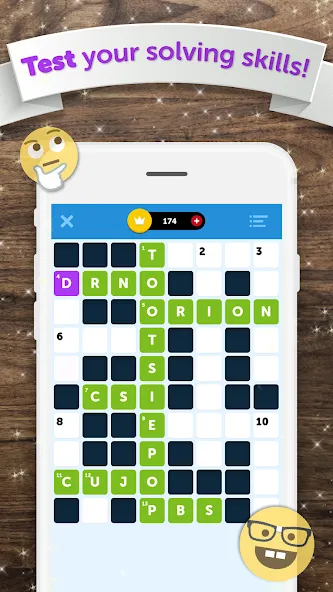 Скачать взломанную Crossword Quiz (Кроссворд Квиз)  [МОД Menu] — стабильная версия apk на Андроид screen 1