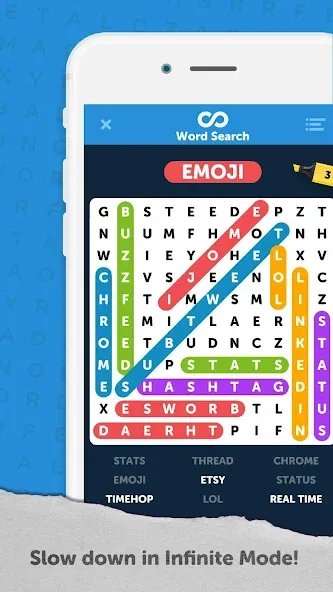 Скачать взлом Infinite Word Search Puzzles (Инфинити ворд срч пазлы)  [МОД Много монет] — полная версия apk на Андроид screen 4