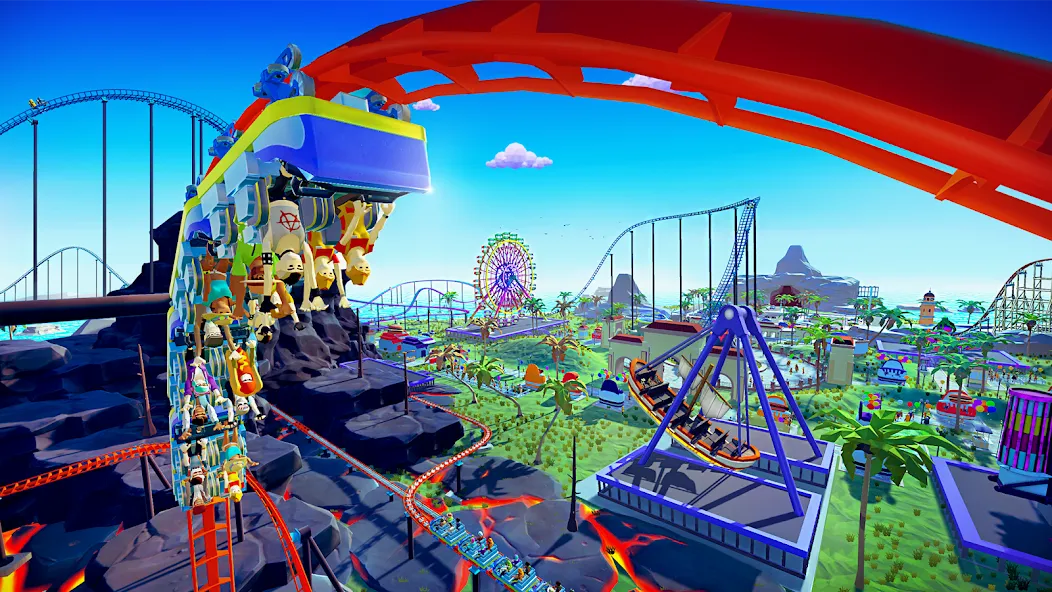 Скачать взлом Real Coaster: Idle Game (Реал Коастер)  [МОД Много денег] — последняя версия apk на Андроид screen 1