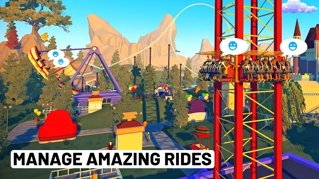 Скачать взлом Real Coaster: Idle Game (Реал Коастер)  [МОД Много денег] — последняя версия apk на Андроид screen 2