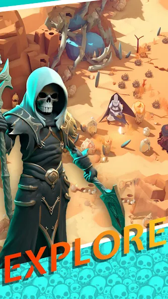 Скачать взлом Necromancer Hero: Skeletons 3D (Некромантгерой)  [МОД Бесконечные монеты] — стабильная версия apk на Андроид screen 3