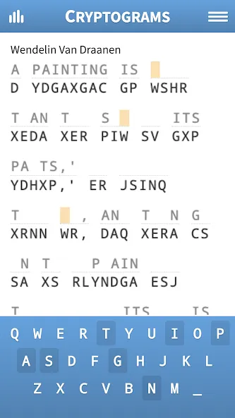 Скачать взломанную Cryptograms · Decrypt Quotes  [МОД Menu] — стабильная версия apk на Андроид screen 1