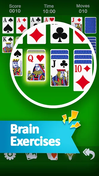 Взломанная Solitaire  [МОД Меню] — полная версия apk на Андроид screen 1