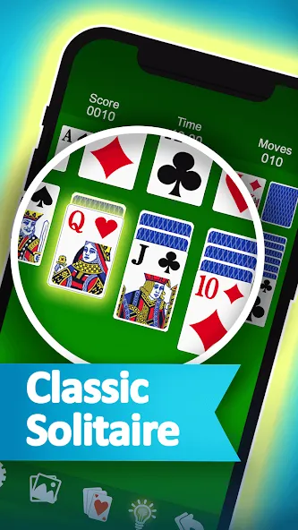 Взломанная Solitaire  [МОД Меню] — полная версия apk на Андроид screen 2