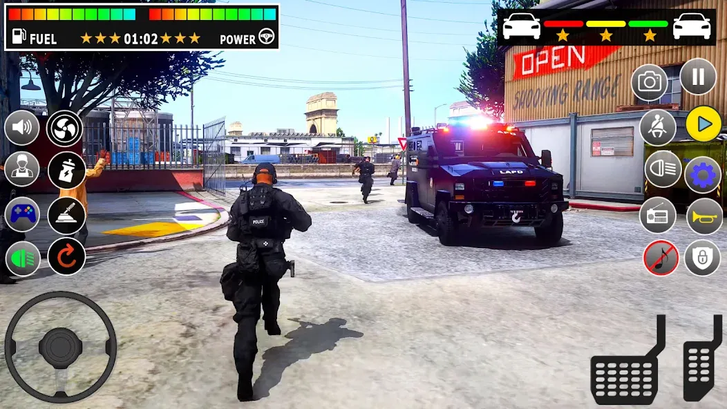 Скачать взломанную Police Games Simulator: PGS 3d  [МОД Unlocked] — полная версия apk на Андроид screen 3