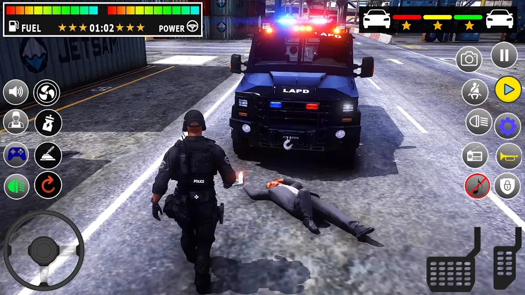 Скачать взломанную Police Games Simulator: PGS 3d  [МОД Unlocked] — полная версия apk на Андроид screen 5