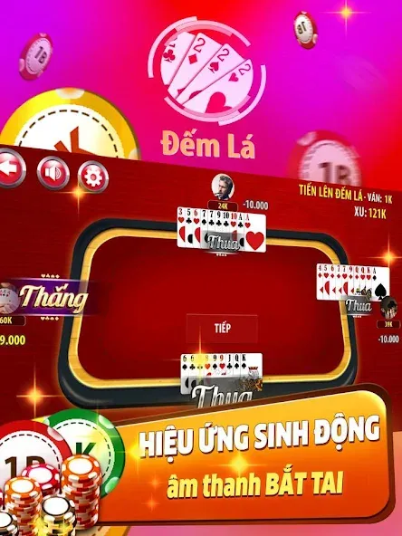 Скачать взлом Tiến Lên Đếm Lá — Tien Len  [МОД Unlocked] — стабильная версия apk на Андроид screen 4