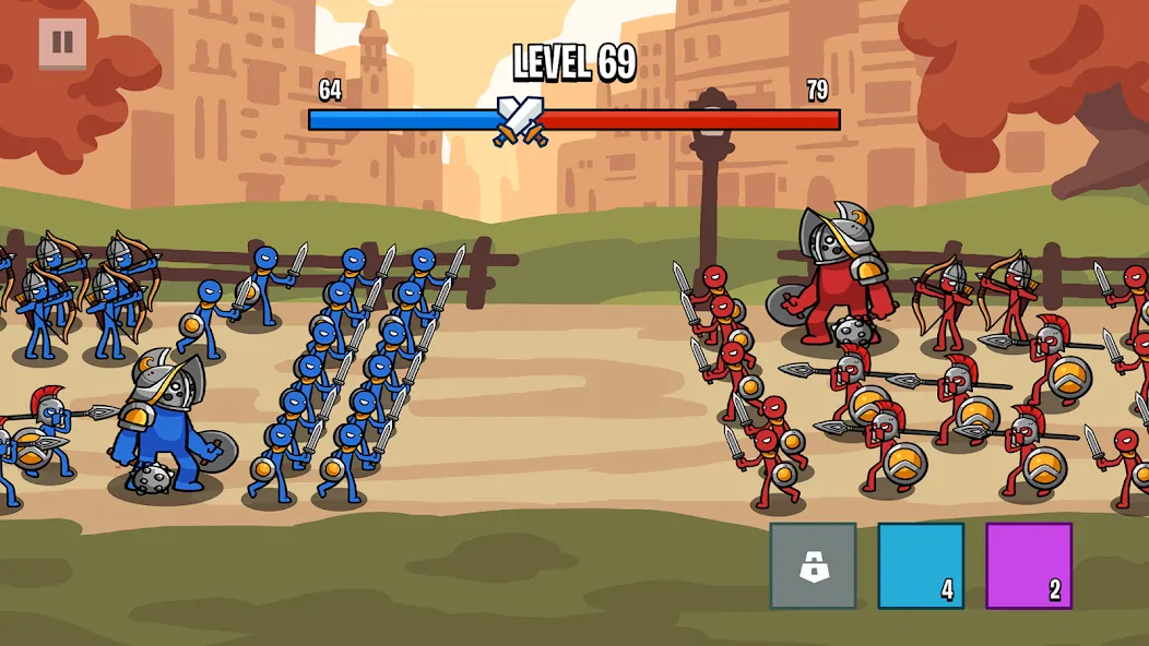 Взломанная Stick Battle: War of Legions (Стик битва)  [МОД Mega Pack] — стабильная версия apk на Андроид screen 2