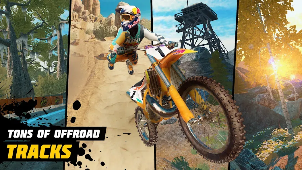 Взломанная Dirt Bike Unchained: MX Racing (Дерт Байк Анчейнд)  [МОД Много денег] — полная версия apk на Андроид screen 2