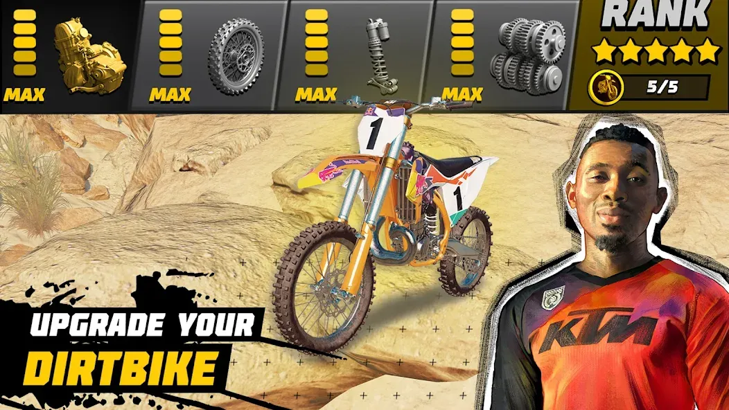 Взломанная Dirt Bike Unchained: MX Racing (Дерт Байк Анчейнд)  [МОД Много денег] — полная версия apk на Андроид screen 3