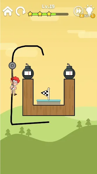 Взлом Zipline Rescue: Physics Game (Зиплайн Рескью)  [МОД Все открыто] — стабильная версия apk на Андроид screen 4