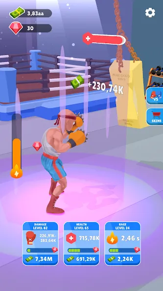 Взлом Tap Punch — 3D Boxing (Тап Панч)  [МОД Много монет] — стабильная версия apk на Андроид screen 3