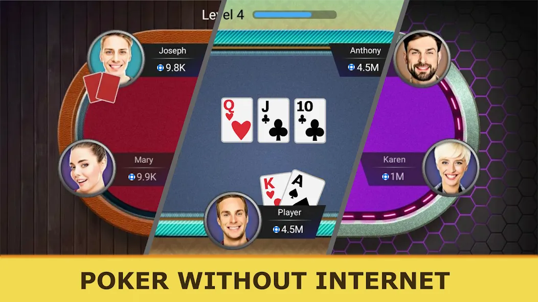 Скачать взломанную Poker Offline: Texas Holdem  [МОД Меню] — последняя версия apk на Андроид screen 2