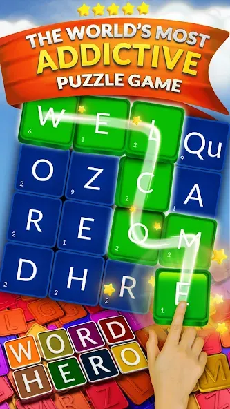 Взлом WordHero : word finding game (ВордХиро)  [МОД Unlocked] — последняя версия apk на Андроид screen 1