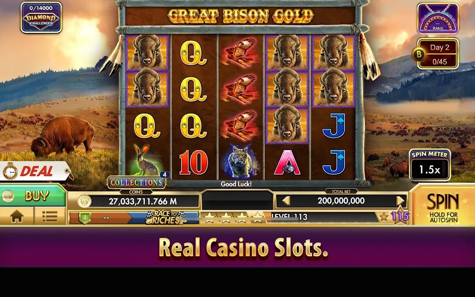 Взломанная Black Diamond Casino Slots (СЛОТЫ)  [МОД Много монет] — полная версия apk на Андроид screen 3