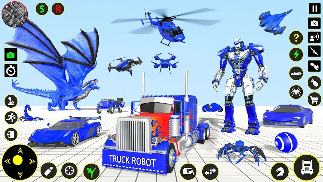 Взломанная Truck Game — Car Robot Games  [МОД Много монет] — полная версия apk на Андроид screen 1