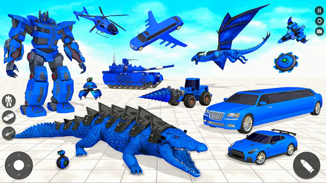 Скачать взломанную Crocodile Animal Robot Games  [МОД Меню] — стабильная версия apk на Андроид screen 1