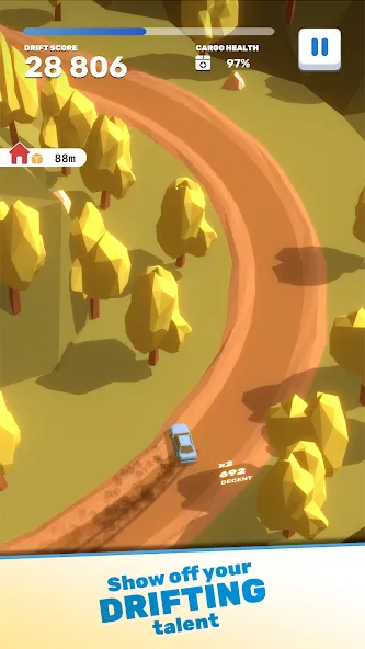 Скачать взломанную Tofu Drifter (Тофу Дрифтер)  [МОД Unlocked] — стабильная версия apk на Андроид screen 5