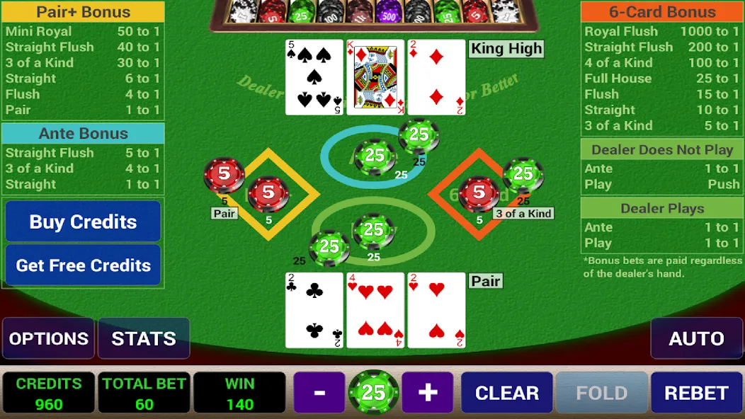 Взломанная Ace 3-Card Poker (эйс 3)  [МОД Все открыто] — полная версия apk на Андроид screen 3