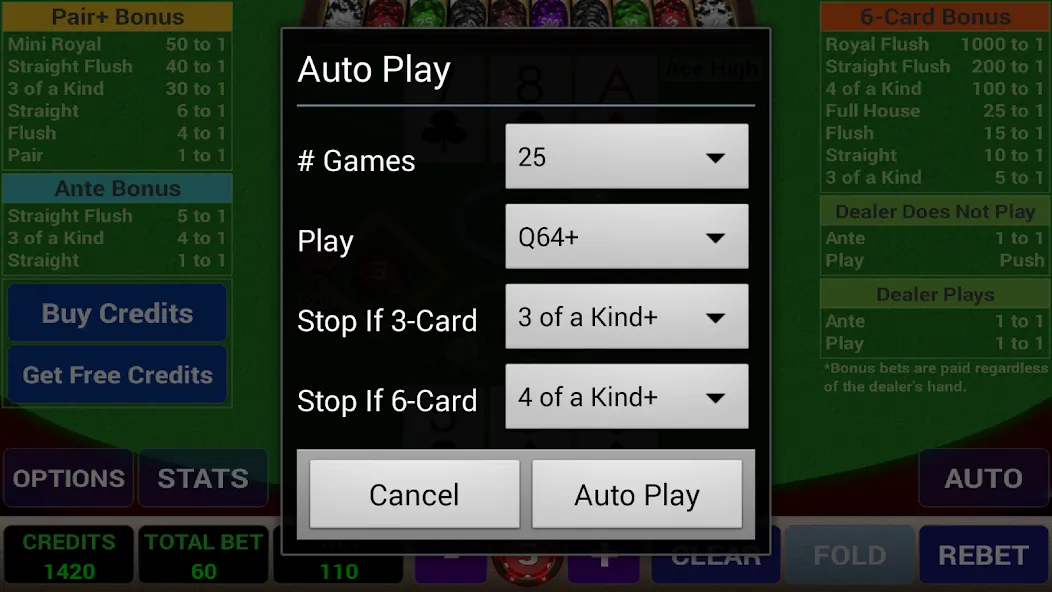 Взломанная Ace 3-Card Poker (эйс 3)  [МОД Все открыто] — полная версия apk на Андроид screen 5