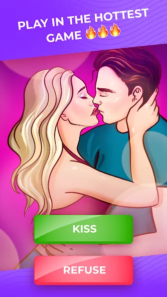 Скачать взлом Kiss Me: Kissing Games 18+ (Кисс Ми)  [МОД Меню] — стабильная версия apk на Андроид screen 1