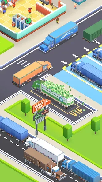 Скачать взломанную Travel Center Tycoon  [МОД Много монет] — последняя версия apk на Андроид screen 1