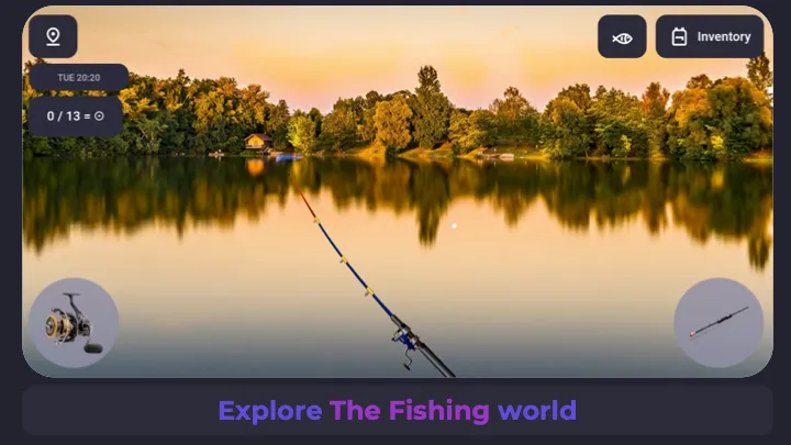 Скачать взломанную Fishing: The Game, Simulator  [МОД Много монет] — полная версия apk на Андроид screen 1