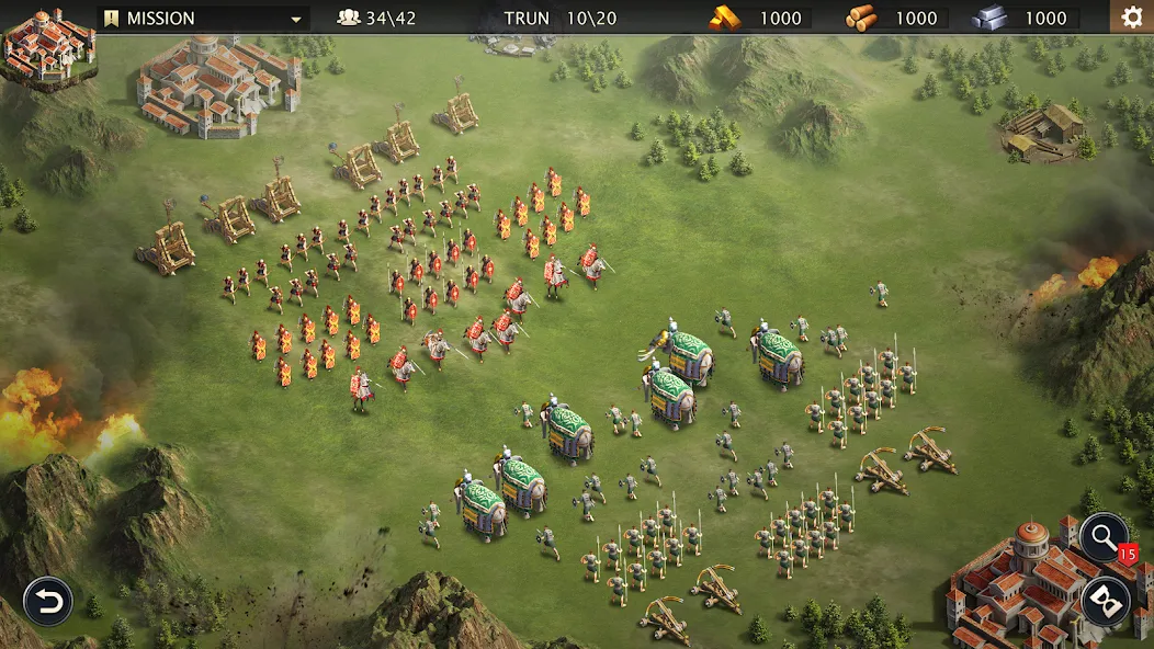 Скачать взломанную Grand War: Rome Strategy Games (Гранд Вар)  [МОД Бесконечные деньги] — последняя версия apk на Андроид screen 4