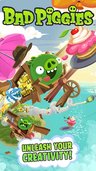 Взлом Bad Piggies (Бэд Пиггиз)  [МОД Все открыто] — последняя версия apk на Андроид screen 1