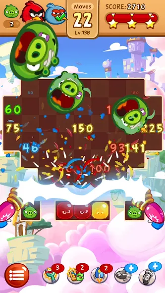 Скачать взломанную Angry Birds Blast (Энгри Бердс Бласт)  [МОД Unlimited Money] — последняя версия apk на Андроид screen 4