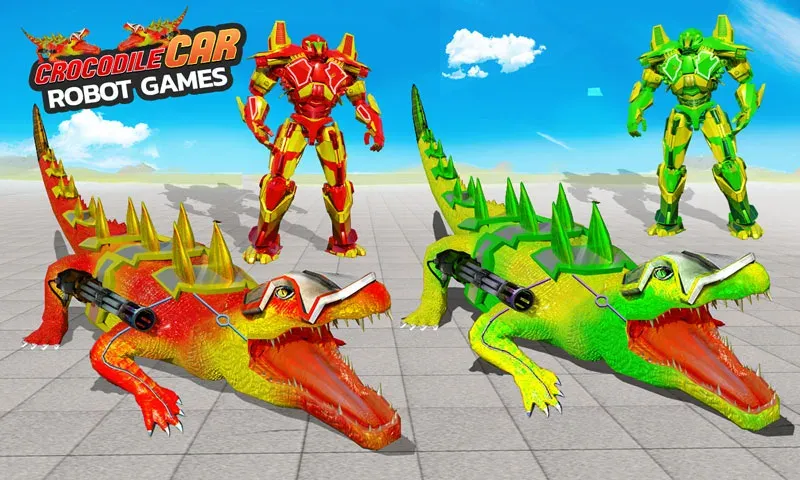 Взлом Robot Game Transform Crocodile  [МОД Много монет] — последняя версия apk на Андроид screen 4