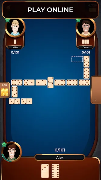 Скачать взломанную Dominoes Online  [МОД Menu] — стабильная версия apk на Андроид screen 1