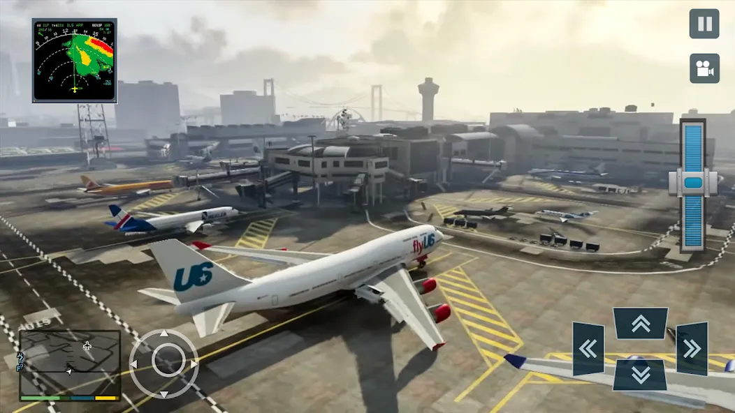 Скачать взломанную Real Plane Flying Simulator  [МОД Menu] — последняя версия apk на Андроид screen 1
